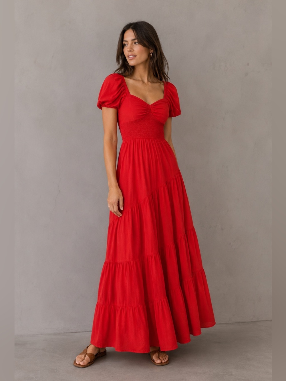 NEW Free People sundrenched short sleeve maxi dress S B1788